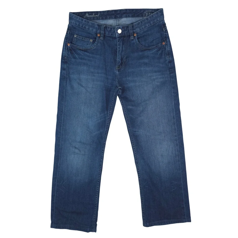 Tommy Bahama Standard Jeans Men 30x26.5 Blue Stretch Cotton Blend Denim